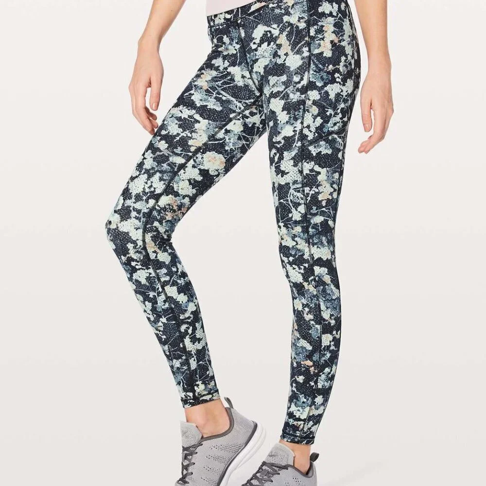 Lululemon Wunder Under Hi-Rise Tight Leggings Spring Bloom Multi 37633